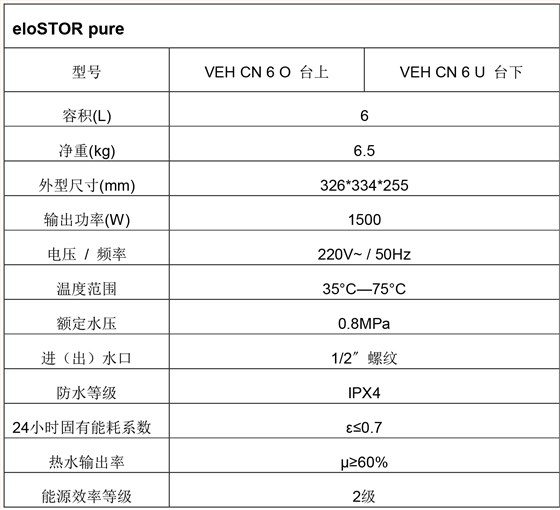 威能燃气热水器洗漱宝参数